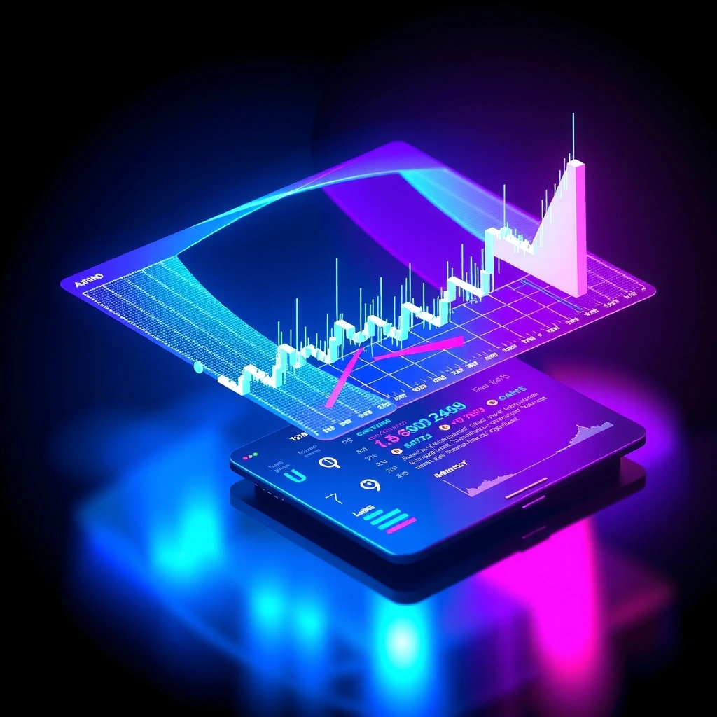Market analytics background
